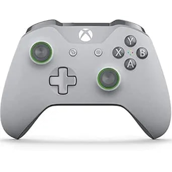 Xbox Wireless Controller - Grey/Green (Renewed)