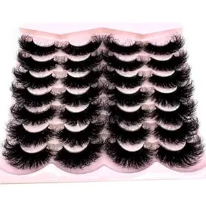 14 Pairs Faux Mink Lashes - Russian Volume Cat Eye Strips, Fox Eye Dramatic Fake Eyelashes, Wispy Long Extension Style, Natural To Glam Look (tn06)