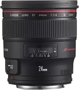 Canon Ef 24mm F/1.4l Ii Usm Wide Angle Lens - Fixed - 2750b002 , Black