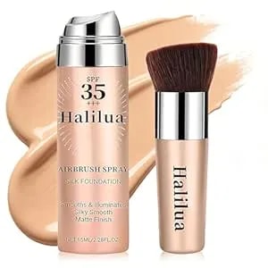 Airbrush Makeup Foundation,Spf 35 Full Coverage Foundation For Mature Skin, Older Women And Middle-Aged，Lightweight & Moisturizing, Buildable Coverage Skin Tone Correcting,Radiance Skin (2# Beige)