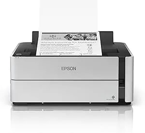 Epson Ecotank ET-M1170 Wireless Monochrome Supertank Printer With Ethernet PLUS 2 Years Of Unlimited Ink*,White