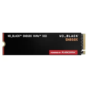 wd_black sn850x 1tb Nvme Ssd - M.2 2280, Up To 7,300 Mb/S Read Speeds, Up To 6,300 Mb/S Write Speeds, Gaming Expansion, High Performance Internal Solid State Drive - wds100t2x0e
