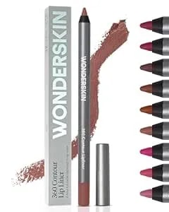 Wonderskin Lipliner Pencil - 360 Contour Lipliner, Long Lasting, Sharpenable, Waterproof And Transfer-Proof Brown Lip Liner Pencil (Saddle)