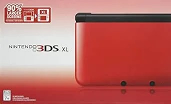 Nintendo 3DS XL - Red/Black (Renewed)