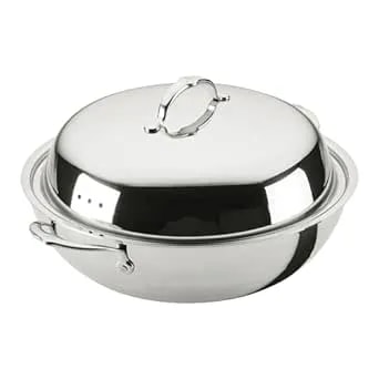 Probond Luxe 7.5-Quart Professional Clad Stainless Steel - 14" Wok With Dome Lid