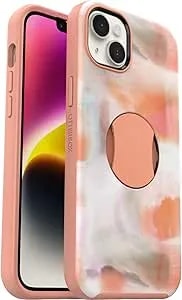 Otterbox Iphone 14 Plus (Only) Ottergrip Symmetry Series Case - Peaches (Orange), Built-In Grip, Sleek Case, Snaps To Magsafe, Raised Edges Protect Camera & Screen