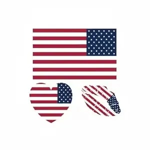 10 Pcs American Flag Tattoos World Cup Usa Temporary Face Tattoo Stickers Waterproof Sweat National Flag Labor Day Sports Memorial Day Tattoos For Men Women (Red)