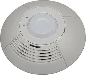 Lutron LOS-CDT-1000-WH Dual Tech Occupancy Sensor Low Voltage, 1000 SQFT, White Gloss