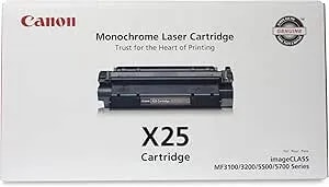 Canon Genuine X25 Black Toner Cartridge Compatible With MF3110, MF3111, MF3240, MF5500 Series, MF5700 Series
