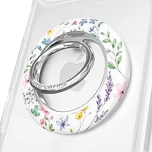 Velvet Caviar Compatible With Magsafe Phone Grip 2.0 - Cute Magnetic Ring Holder - Finger Loop Kickstand - Pop On Accessory For Iphone 17, 16, 15, 14, 13, 12 - Enchanted Floral