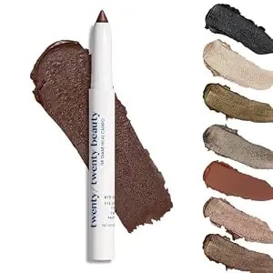 Twenty/Twenty Beauty - Visionary Eye Shadow Stick - For Sensitive Eyes - Matte Cream Eye Shadow Pencil - Eye Doctor Developed - Vegan - Clean Beauty - Brown-Eyed Girl (Deep Bronze Brown)