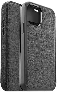 Otterbox Strada Case For Iphone 12 Mini, Shockproof, Drop Proof, Premium Leather Protective Folio With Two Card Holders, 3x Tested To Military Standard, Black