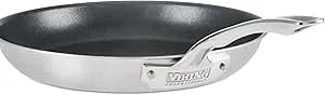 Viking 5-Ply Non Stick Frying Pan, 12 Inch Stainless Steel Nonstick Fry Pan, 5 Liters, Satin Finish