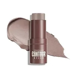 Cream Contour Stick, Cool Toned Contour & Sculpt Stick For Natural Sculpted Face Makeup, Creamy Texture & Non Cakey, Long Lasting Cream Bronzer Stick, Buildable & Highly Pigmented (08 Soft Tan)