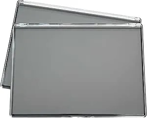 2 Pack Xl Large Magnetic Makeup Palette With Clear Top, Empty Cosmetics Pan Dispensing Storage Box With 40pcs Metal Sticker For Diy Eyeshadow Lipstick Blush Powder- 9.25'' x6.57''