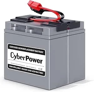 Cyberpower rb12170x2a Ups Replacement Battery Cartridge, Maintenance-Free, User Installable, 12v/17ah