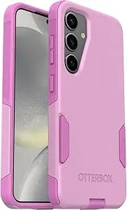 Otterbox Samsung Galaxy s25 (Only) - Commuter Series Case - Run Wildflower (Pink) - Slim & Tough - Pocket-Friendly - With Port Protection - Non-Retail Packaging