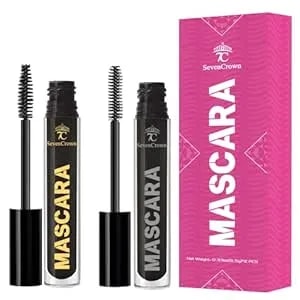 Mascara Black Waterproof Set Volume And Length - Vegan & Cruelty Free - Holiday Gift For Beauty Lovers