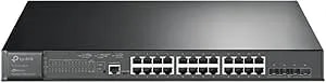 TP-Link Omada SG3428XMP - Jetstream 24 Port Gigabit Smart Managed L2+ Poe Switch - 24 Poe+ Port @384W, 4 * 10GE SFP+ Slots - Support Omada SDN - IPv6 And Static Routing