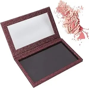 Magnetic Empty Makeup Eyeshadow Palette With Transparent Lid, Magnetic Makeup Palette With Mirror Adhesive Empty Palette Magnetic Palette For Eyeshadow Lipstick Blush Powder