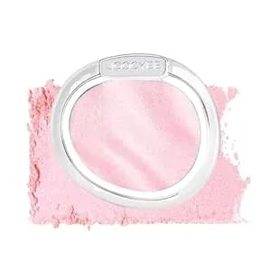 Joocyee Aura Glazed Blush And Highlighter, Baked Luminous Powder Blush With Dewy Finish, Micro-Milled Skin Smoothing Face Brightener For All-Day Radiance - Pink Glow