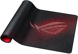 ASUS ROG Sheath Gaming Mouse Pad – 35.4” X 17.3", Extra-Large Surface, Pixel-Precise Tracking, Anti-Fray Stitched Edges, Non-Slip Base - Black/Red