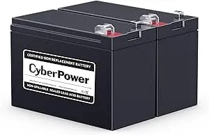Cyberpower RB1270X2C UPS Replacement Battery Cartridge, Maintenance-Free, User Installable, 12V/7Ah