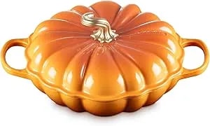 Le Creuset Enameled Cast Iron Figural Pumpkin Braiser, 2.75 Qt., Persimmon