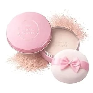 Club Suppin Translucent Setting Powder Foundation, Loose Pressed Powder, Makeup Setting Powder & Finishing Powder For Face With Shea Butter, Amino Acid& Aloe, Overnight Japanese Skincare, Pastel Rose