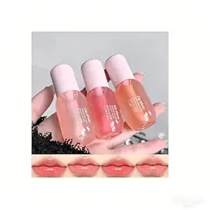 Baorder 3pcs Clear Lip Gloss Oil Set,Fruity Flavor Moisturizing Lip Balm,Hydrating Lip Oil Glossy And Shiny Lip Primer Lipgloss,Lip Care Makeup For Women And Girls