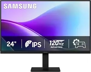 Samsung 24" s3 (s32gf) Fhd High Resolution 120hz Monitor With Ips Panel, Flicker Free, Eye Saver Mode, ls24f320ganxza, 2025
