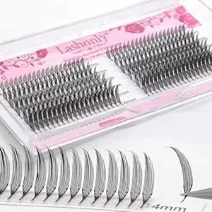 Anime Comic Spire Lash Premade Fans Feathered Premade Fans Soft Fluffy Dark Matte Lash Extensions(0.05c/D,mix8-15) (D Curl, 0.05)