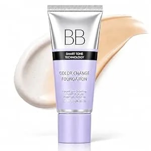 Bb Cream, Smart Ph Reactance Bb Cream Tinted Moisturizer Long Wear, Skin Care Protection Concealer Adaptive Color Change Foundation, Face Makeup For Perfect Cover Finish 1.23 Oz, 01 Natural