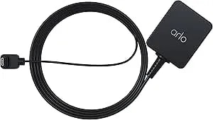 Arlo Certified Accessory - Essential Outdoor 25 Ft. Charging Cable For Arlo Essential, Essential Spotlight, And Essential XL Cameras, Weather Resistant, Black - VMA3701