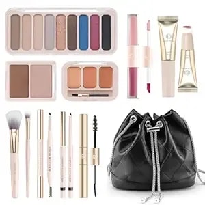Color Nymph Makeup Kit For Teens, Girls Makeup Set With Cosmetic Bag Included 9 Color Eyeshadow Palette Concealer Liquid Blush Eyeliner Lipgloss - #03