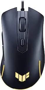 ASUS TUF Gaming M3 Gen II Wired USB Gaming Mouse – Right-Handed Ergonomic, 59g Lightweight, 8K DPI, IP56 Dust & Water Resistance, Antibacterial Guard, 6 Programmable Buttons, PC/Mac Support - Black