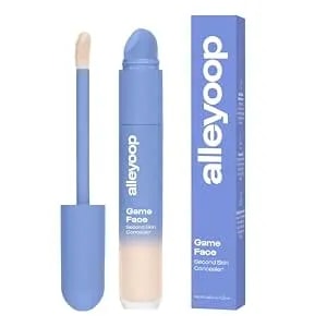 Alleyoop Game Face Makeup Concealer - Lightweight, Buildable Under Eye Concealer For Dark Circles, Hydrating Cream Formula For Women With Aloe Stem Cell - Smooth, Crease-Proof Makeup, Superstar