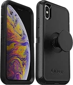 Otterbox + Pop Defender Series Case For Iphone Xs & Iphone X (Not Xr/Xs Max) Non-Retail Packaging - Black