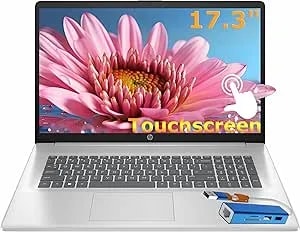 Hp Pavilion 17.3" Laptop Touchscreen, Intel 8-Cores i3 Processor, 16gb ddr4 Ram, 1tb Pcie Ssd, Windows 11 Home, Business Laptop For Work & Home Students, Ai Copilot, Number Pad, Lifetime Office 365