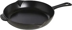 Staub Cast Iron 10-Inch Fry Pan - Matte Black, Made In France