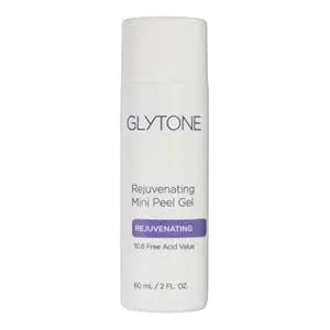 Glytone Rejuvenating Mini Peel Gel - Face Exfoliator With 10.8% Fav Glycolic Acid - Peeling Gel For Face Retexturizes And Reduces Fine Lines & Wrinkles - Dead Skin Remover Chemical Peel - 2 Fl Oz.
