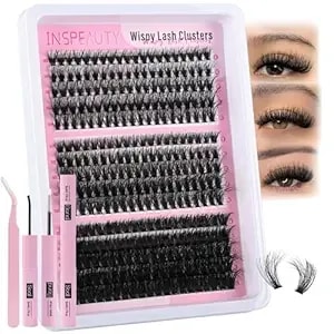 Lash Clusters Kit 30+50+80d Wispy Lash Clusters Eyelash Extension Kit 8-16mm Individual Lashes Kit With Lash Bond And Seal, Lash Tweezers For Diy Lashes Extension By Inspeauty