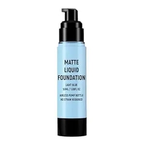Light Blue Liquid Foundation,Full Coverage Pale Blue Body Paint For Corpse Bride Halloween Sfx Avatar Sally Makeup
