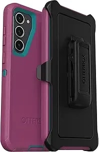 Otterbox Galaxy s23 Plus (Only) - Defender Series Case - Canyon Sun (Pink) - Rugged & Durable - With Port Protection - Includes Holster Clip Kickstand - Non-Retail Packaging