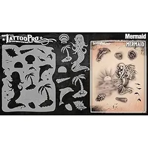 Tattoo Pro Stencils Series 3 - Mermaid
