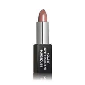 Sandstone Scandinavia Intense Care Lipstick – Hydrating & Long-Lasting – Hypoallergenic, Fragrance-Free & Vegan – For Sensitive Lips (43 Barely There)