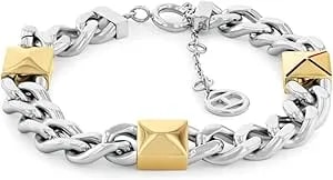 Tommy Hilfiger Women'S Jewelry - Stainless Steel Chain Bracelet With Spring Ring Closure - Modern And Stylish - Fashion Accessory, Gift For Her