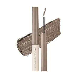 Peripera Speedy Skinny Brow Mascara (06 Beige Ash), Tinted Eyebrow Mascara With Slim Precision Brush, Clump-Free Natural Brows, K Beauty, Korean Makeup