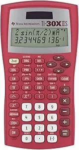Texas Instruments Ti-30xiis Scientific Calculator, Red