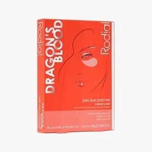 Rodial Dragon’S Blood Jelly Eye Patches (4 Sachets), Hydrating Under-Eye Patches For Firmness & Elasticity, With Hyaluronic Acid & Dragon’S Blood, Makeup Prep